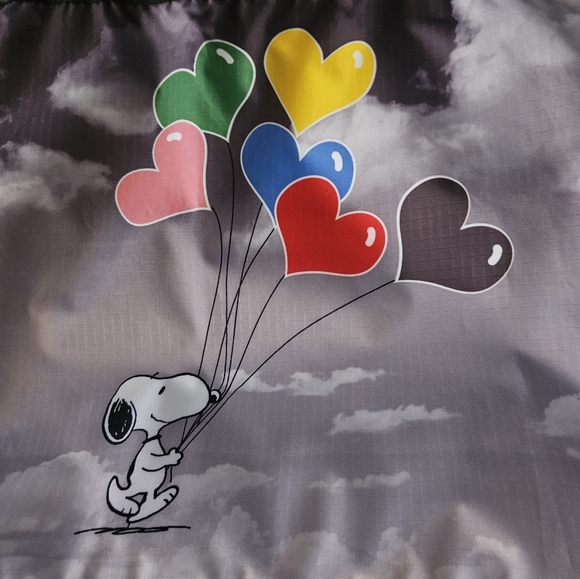 Lesportsac X Peanuts Collaboration Hailey Tote Bag Snoopy In The Sky - Picture 2 of 6